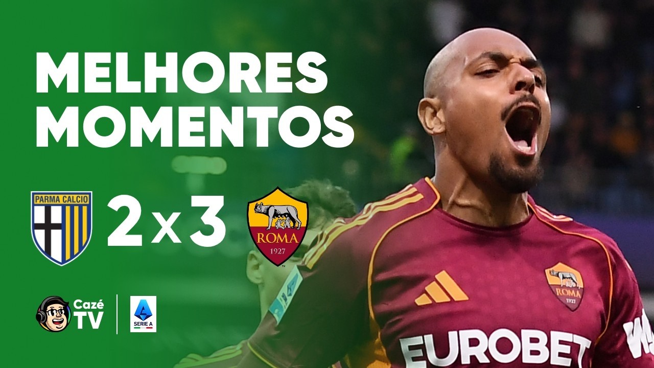 MELHORES MOMENTOS: PARMA 2 X 3 ROMA | SERIE A ITALIANA 2025/2026 | 36ª RODADA