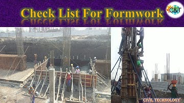 Checklist For Shuttering || How to Check Shuttering || Checklist For Formwork || Civil Technology