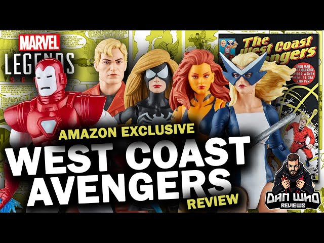 Pack 5 Figurines Marvel Legends - West Coast Avengers (60th Anniversary), 15cm, Neuves