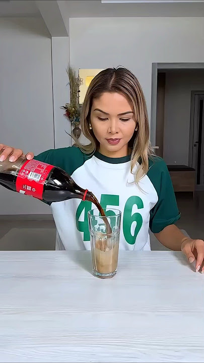 one glass Coca-Cola