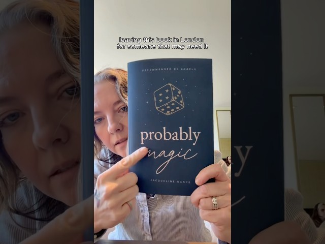 Probably magic. I’m gonna leave this book somewhere here in London so whoever needs it may find it.