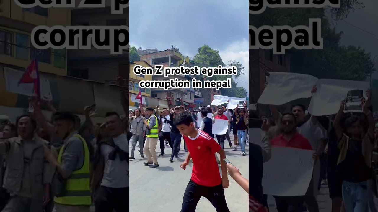 Gen z protest in nepal against corruption