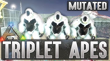 INCREDIBLE MUTATED TRIPLETS - GIGANTOPITHECUS - Ark Survival Evolved - Xbox One