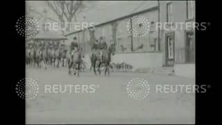 1928 IRELAND: Staghound meet at Hillsborugh Castle