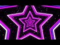 Pink And Purple Shining Stars Neon Lights Tunnel 4k Abstract Background Screensaver With Particles mp3