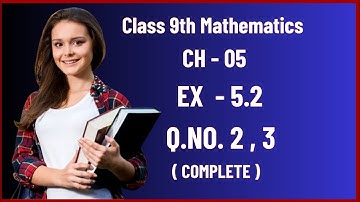 Class 9th Math Chapter 5 | Factorization | Exercise 5.2 Question no. 2 and Question no. 3 | Complete