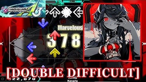【DDR A3】 KING / Kanaria [DOUBLE DIFFICULT] 譜面確認+Clap