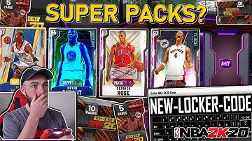 BEST OF 2K20 SUPER PACKS PACK OPENING + NEW FREE LOCKER CODE! (NBA 2K20 MYTEAM)