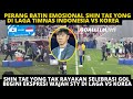 Ekspresi wajah shin tae yong di laga timnas indonesia vs korea sty tak selebrasi gol rafael struick