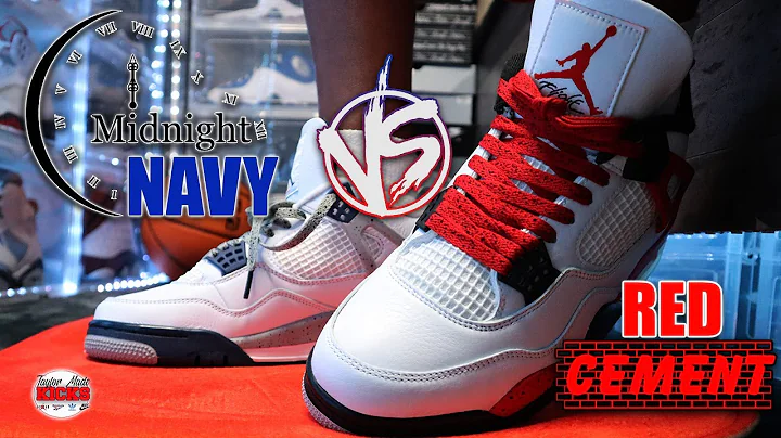 PICK ONE ? RED CEMENT JORDAN 4 VS MIDNIGHT NAVY JORDAN 4 comparison