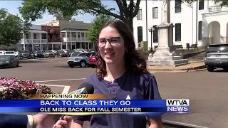 Ole Miss students return for fall semester