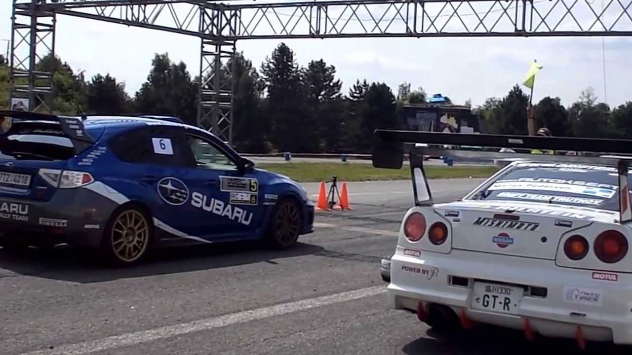 nissan skyline gtr vs subaru impreza wrc YouTube