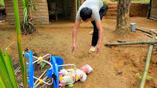 How to design a bamboo cabinet, single father | Nông Thôn