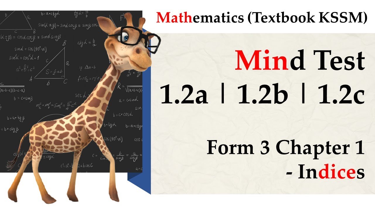 Kssm Mathematics Form 3 Chapter 1 Dynamic Challenge Skills Enhancement Indices Youtube