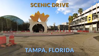 4K Drive Through Tampa, Florida | Urban Exploration and Coastal Vibes