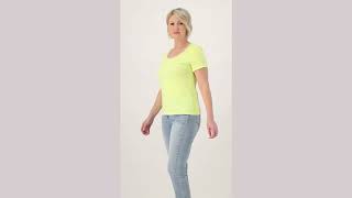 Candace Cameron Bure Short-Sleeve Tee with Crochet Neck on QVC
