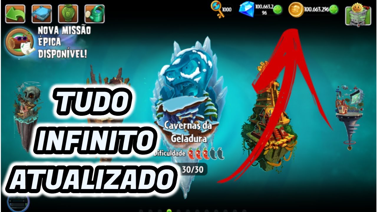 Como obter diamantes e dinheiro infinito no jogo Plants vs Zombies 2 