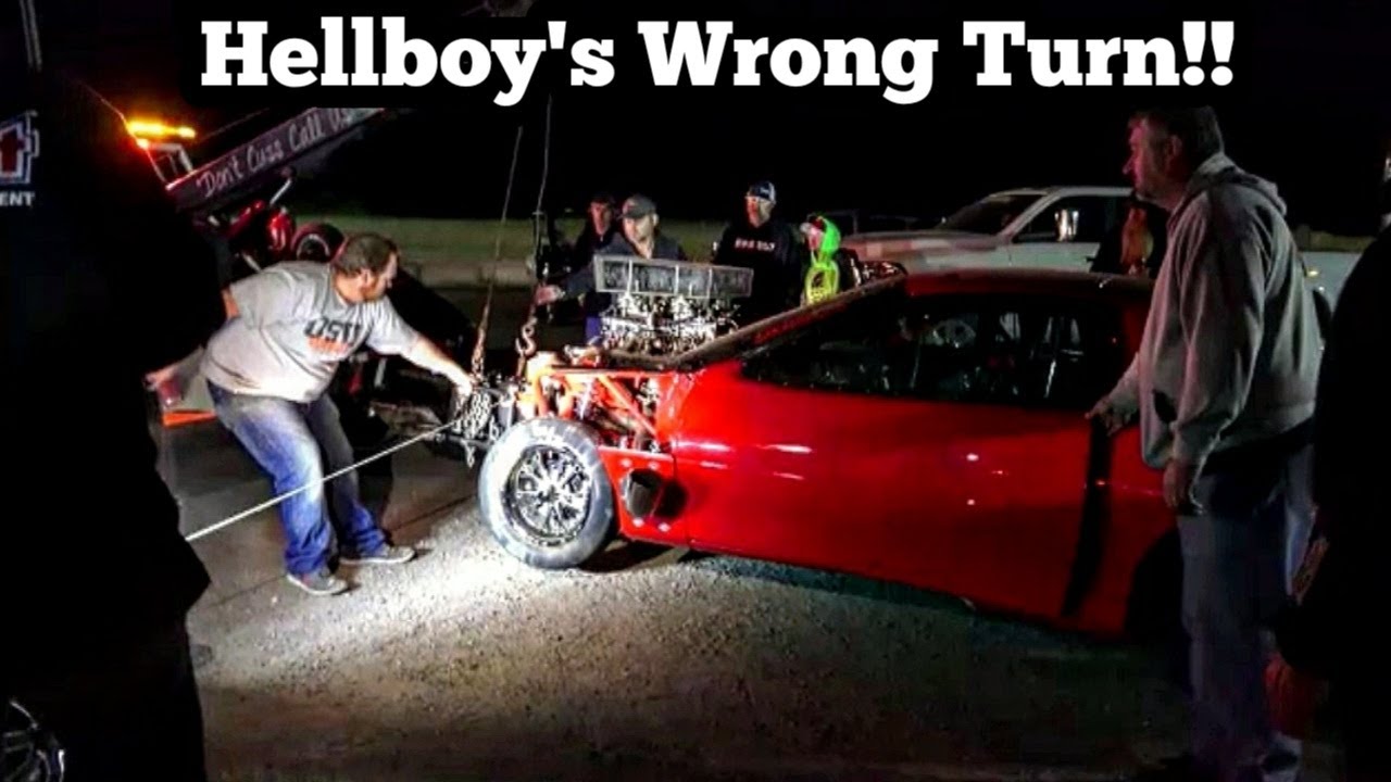 Hellboy Camaro Crash at Hinton Street Races!! YouTube