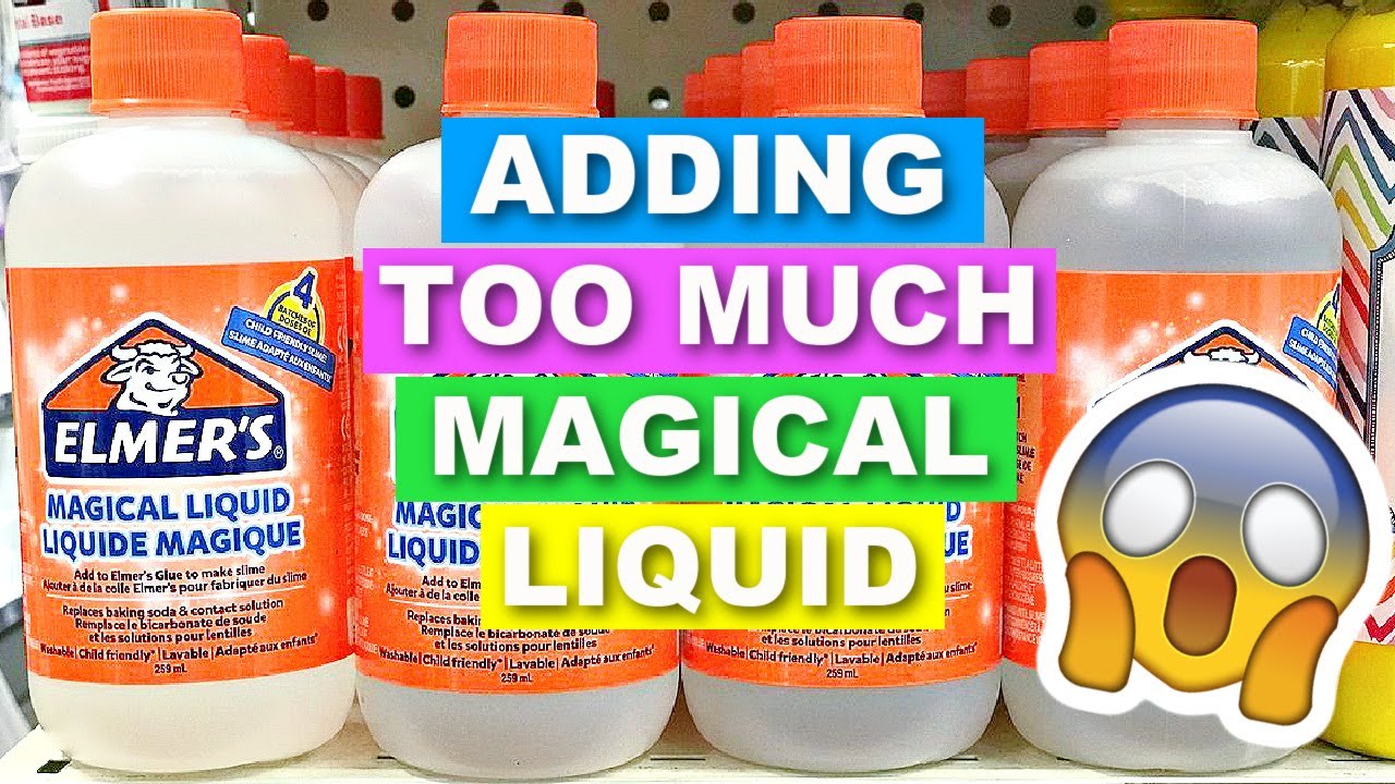 What Happens When You Add Too Much Elmer's Magical Liquid To Elmer's Glue?  *unexpected* 