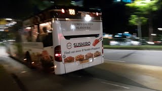 (With Sushiro Singapore Advertisement)  SBS6151J(BNDEP) On Service 168 At Woodlands Ave 2.
