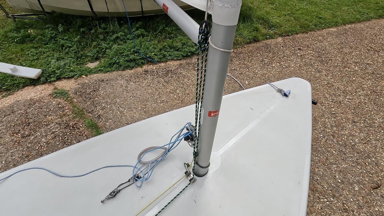 How to set up a 6:1 ILCA/Laser downhaul. - YouTube