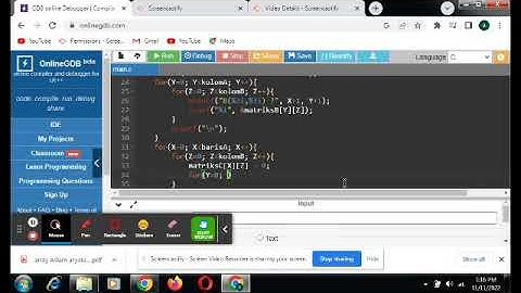 program menggunakan bahasa C untuk melakukan operasi perkalian matrik Amxn dan matrik Bnxo
