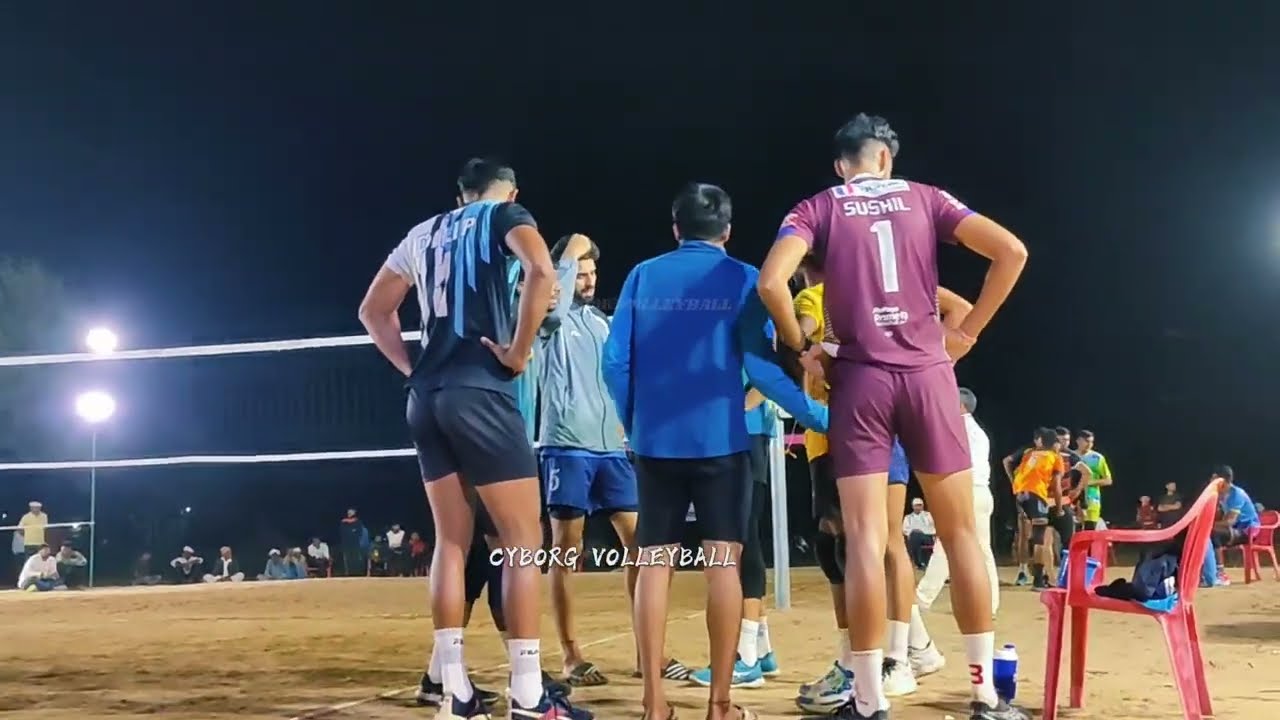 Javed Khan Amit lefty vs Sushil Praveen Blocker Semi final Volleyball Match at Bhojasar 2023