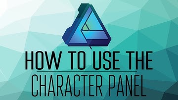 Does the Character Panel really help in Affinity Designer?
