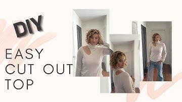 DIY A Cut Out Knit Top