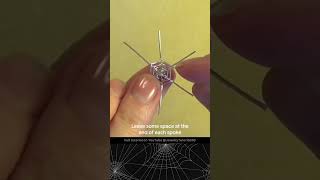 🎃 #spooky spider web earrings #halloween #diyearrings #wirewrap #jewelrymaking #tutorial diyjewelry
