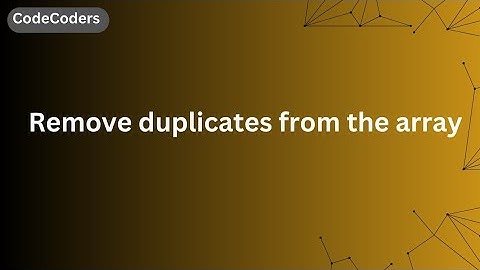 Part 25: Remove Duplicates from an Array in C | Easy Method Explained! 🎯🖥️