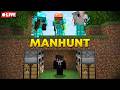 Minecraft 1 Speedrunner VS 3 Hunters Manhunt Live
