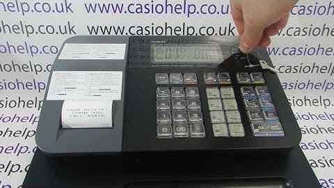 E01 Error Message Casio SE-G1 / SE-S700 / SM-T273 / PCR-T273 Cash Register