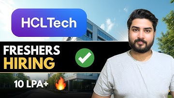 HCLTech Hiring Freshers🔥Open to All | Apply Now