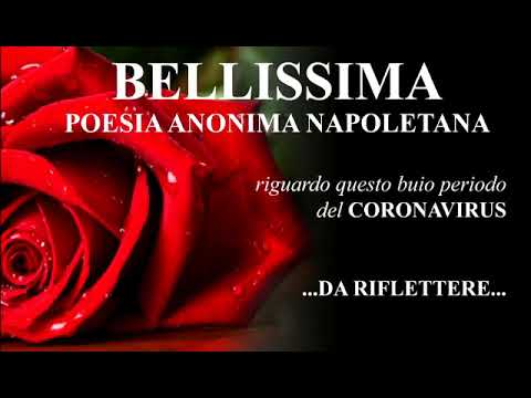 Poesia anonima Napoletana | Coronavirus