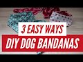 DIY Reversible Dog Bandana | 3 Easy Ways