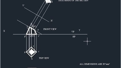 Section of Solids (Square Pyramid)