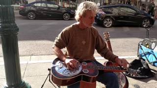 rick stevens on dobro - downtown santa cruz - 2/20/16