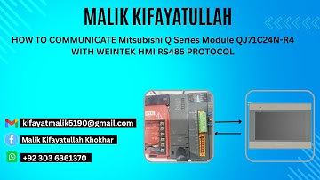 HOW TO COMMUNICATE Mitsubishi Q Series Module QJ71C24N-R4 WITH WEINTEK HMI RS485 PROTOCOL