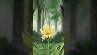 Forest Rain ☔️ #cartoon #forest #rain #nature #zen #meditation #ambience #asmr #shorts #звукидождя