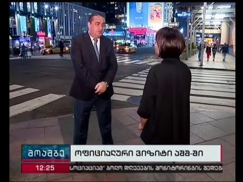 დავით საგანელიძე, OPIC-ის მიწვევით, აშშ-ი შეხვედრებს მართავს