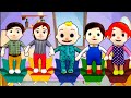 COCOMELON EM FIVE LITTLE MONKEYS ON THE BED-CINCO BEBEZINHOS PULANDO NA CAMA-동요와 어린이 노래 |KIDS SONG