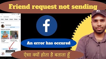 An error has occured | facebook friend request not sending | fix issue
