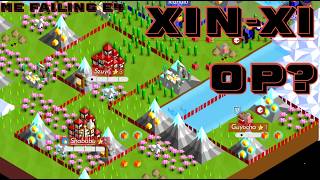 Xin-xi is gooood. Polytopia random 1v1. Me failing e4.