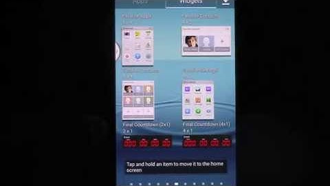 Final Countdown App How to Add a Widget to Android HomeScreen