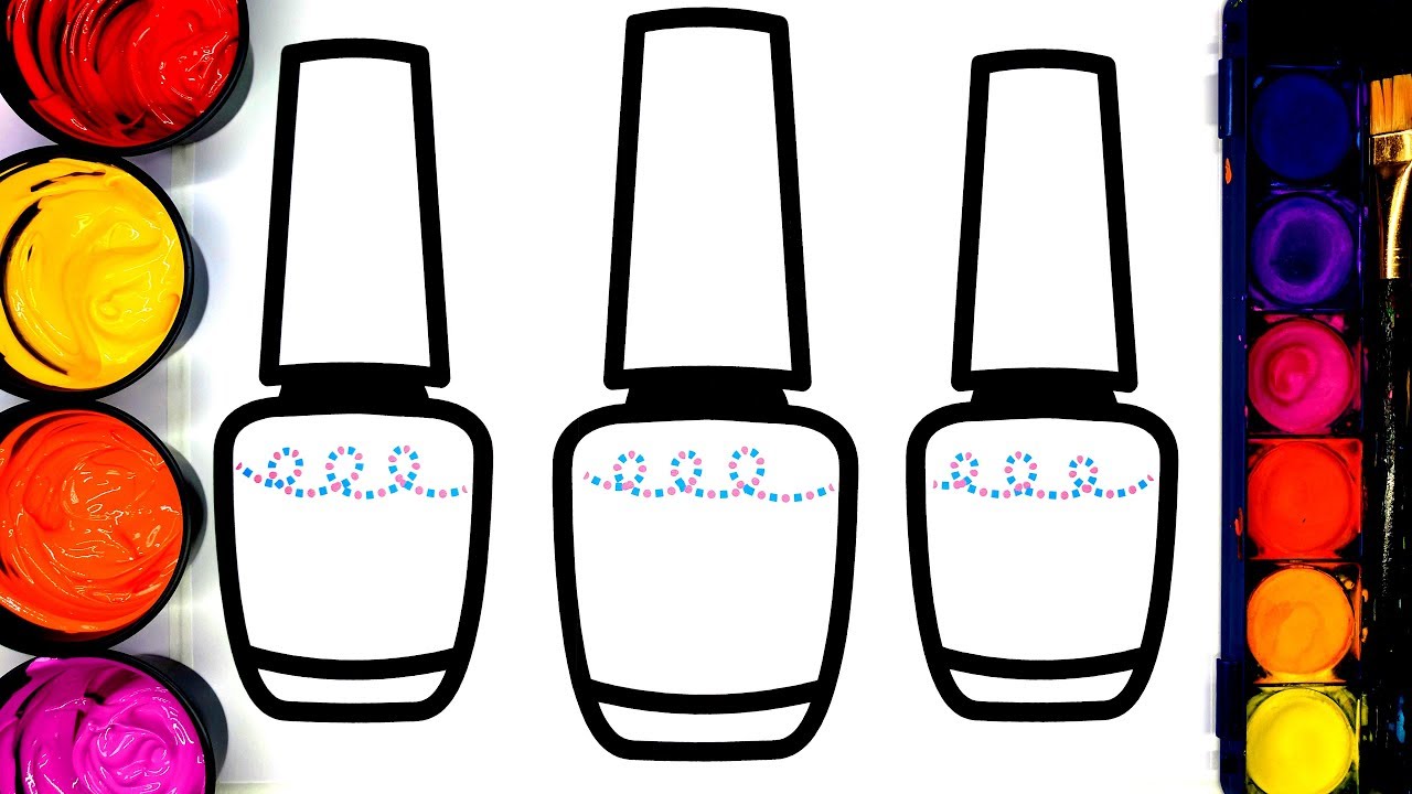 Nail Polish Coloring Pages - wide 7