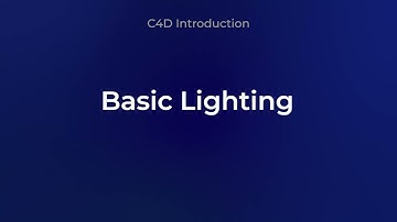 C4D - Basic Lighting