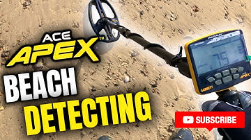 Garrett ACE APEX Beach Metal Detecting (south coast detecting)