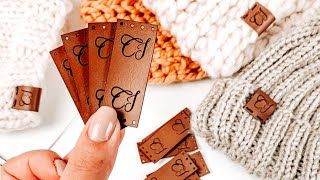 HOW TO ATTACH A LEATHER TAG ON YOUR HANDMADE ITEMS | CJ Design by Danii's Ways