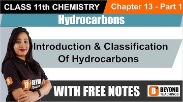 CLASS 11 CHEMISTRY - Hydrocarbons - Introduction & Classification Of Hydrocarbons | Part-1